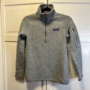 Patagonia Better Sweater 1/4 Zip Fleece Pullover Size Women’s XS Color Gray